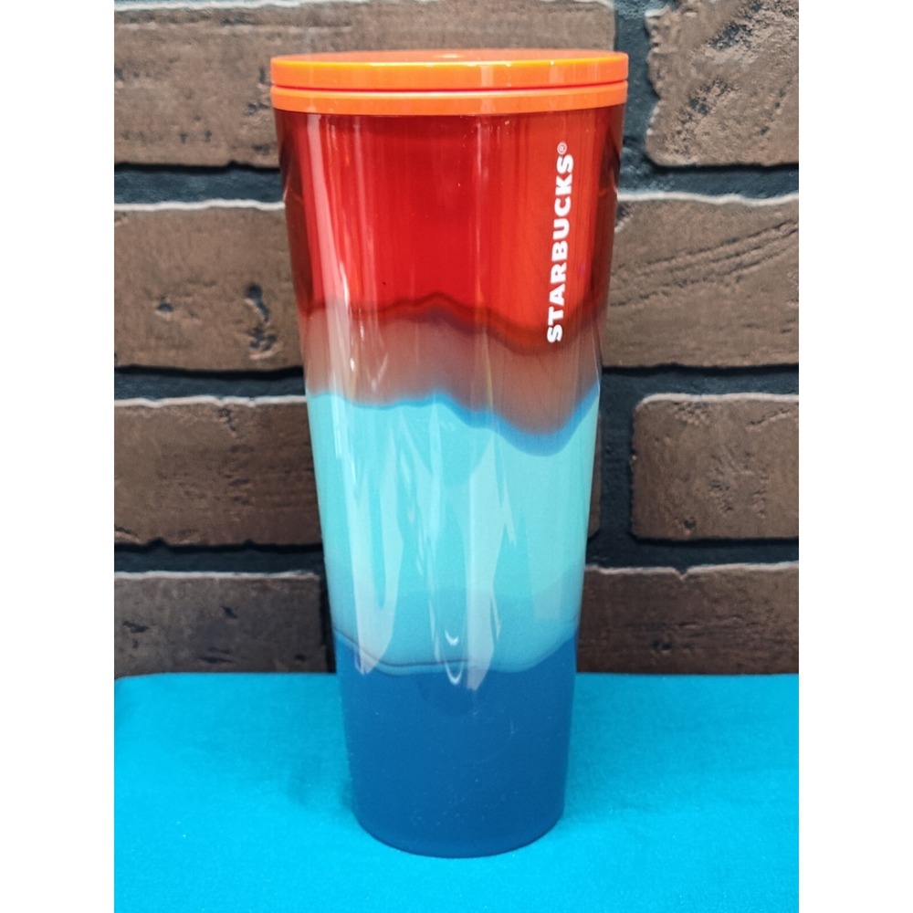 2020 Starbucks warm wave trio 24oz cup Red Blue